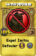 Wizard101 Myth spell card: Imitsu Defouler, Spell ID 7007