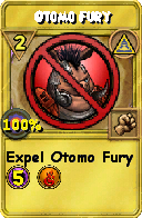 Wizard101 Myth spell card: Otomo Fury, Spell ID 7008