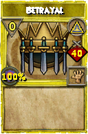 Wizard101 Myth spell card: Betrayal, Spell ID 7023