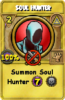 Wizard101 Myth spell card: Soul Hunter, Spell ID 7027