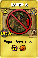 Wizard101 Myth spell card: Bartle-A, Spell ID 7048