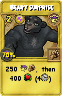 Wizard101 Storm spell card: Beary Surprise, Spell ID 7086