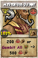 Wizard101 Balance spell card: Mysterious Djinn!, Spell ID 7089