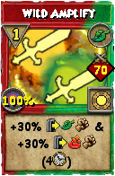 Wizard101 Life spell card: Wild Amplify, Spell ID 7092