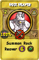 Wizard101 Myth spell card: Rock Reaver, Spell ID 7106