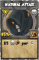 Wizard101 Death spell card: Natural Attack, Spell ID 7119