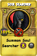 Wizard101 Myth spell card: Soul Searcher, Spell ID 7161