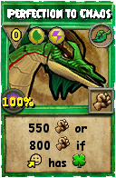 Wizard101 Life spell card: Perfection to Chaos, Spell ID 7204