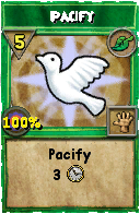 Wizard101 Life spell card: Pacify, Spell ID 7219