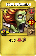 Wizard101 Balance spell card: Fang Guardian, Spell ID 7231