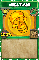 Wizard101 Life spell card: Mega Taunt, Spell ID 7252