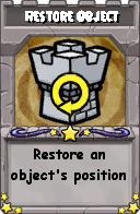 Wizard101 School 16 spell card: Restore Object, Spell ID 7253