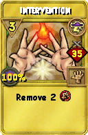 Wizard101 Storm spell card: Intervention, Spell ID 7260