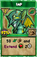 Wizard101 Life spell card: Imp, Spell ID 7280