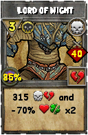 Wizard101 Death spell card: Lord of Night, Spell ID 7306