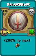 Wizard101 Death spell card: Balanceblade, Spell ID 7312