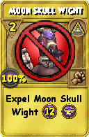 Wizard101 Myth spell card: Moon Skull Wight, Spell ID 7349