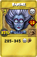 Wizard101 Death spell card: Banshee, Spell ID 7379