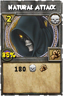 Wizard101 Death spell card: Natural Attack, Spell ID 7404