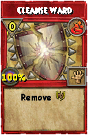 Wizard101 Fire spell card: Cleanse Ward, Spell ID 7420