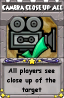 Wizard101 School 16 spell card: Camera Close Up All, Spell ID 7460