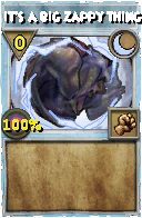 Wizard101 Moon spell card: it's a big zappy thing, Spell ID 7474