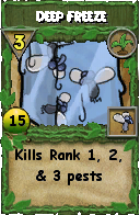 Wizard101 Gardening spell card: Deep Freeze, Spell ID 7502