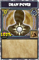 Wizard101 Shadow spell card: Draw Power, Spell ID 7505