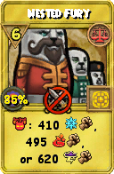 Wizard101 Balance spell card: Nested Fury, Spell ID 7511