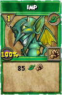 Wizard101 Life spell card: Imp, Spell ID 7529