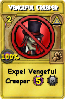 Wizard101 Myth spell card: Vengeful Creeper, Spell ID 7535