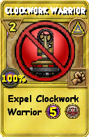 Wizard101 Myth spell card: Clockwork Warrior, Spell ID 7543