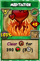 Wizard101 Life spell card: Meditation, Spell ID 7552
