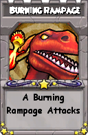 Wizard101 School 16 spell card: Burning Rampage, Spell ID 7559