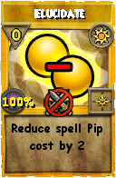 Wizard101 Sun spell card: Elucidate, Spell ID 7577