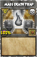 Wizard101 Death spell card: Mass Death Trap, Spell ID 7581
