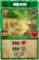 Wizard101 Life spell card: Rebirth, Spell ID 7613
