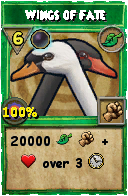 Wizard101 Life spell card: Wings of Fate, Spell ID 7635