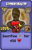 Wizard101 Myth spell card: Siphon Health, Spell ID 7644