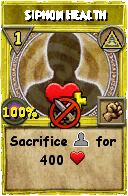 Wizard101 Myth spell card: Siphon Health, Spell ID 7652