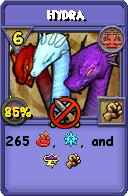 Wizard101 Balance spell card: Hydra, Spell ID 7661