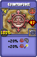 Wizard101 Balance spell card: Counterforce, Spell ID 7667