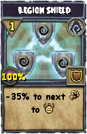 Wizard101 Shadow spell card: Legion Shield, Spell ID 7671