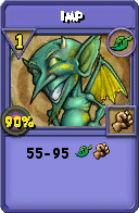 Wizard101 Life spell card: Imp, Spell ID 7673