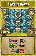 Wizard101 Myth spell card: Take it back!, Spell ID 7677