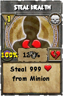 Wizard101 Death spell card: Steal Health, Spell ID 7680