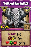 Wizard101 Storm spell card: You are Imperfect, Spell ID 7685