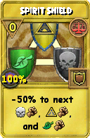 Wizard101 Balance spell card: Spirit Shield, Spell ID 7704