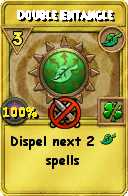 Wizard101 Life spell card: Double Entangle, Spell ID 7705