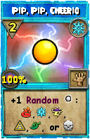 Wizard101 Ice spell card: Pip, Pip, Cheerio, Spell ID 7719